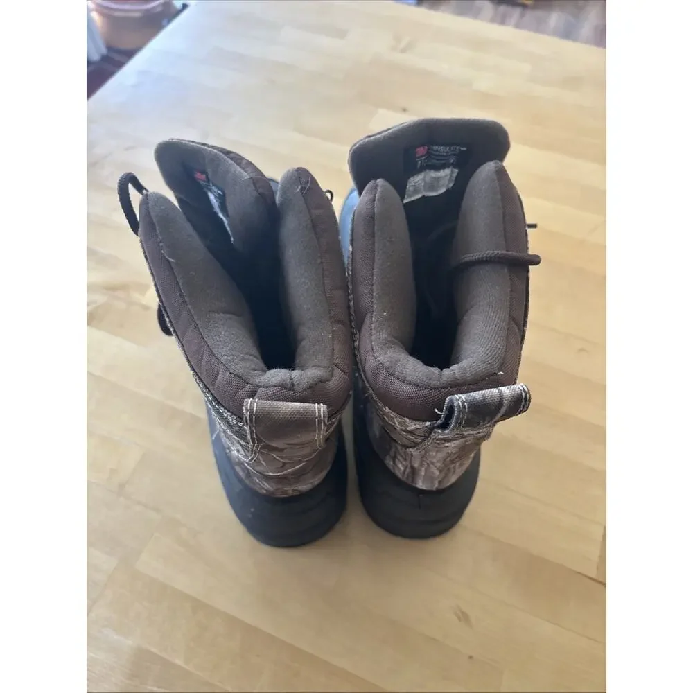 Men’s 13 Ozark Trail camo boots 3M Thinsulate insulation waterproof rubber shell